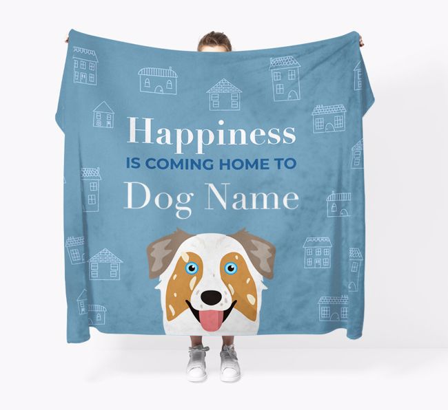 Happiness Is: Personalized {breedFullName} Throw Blanket